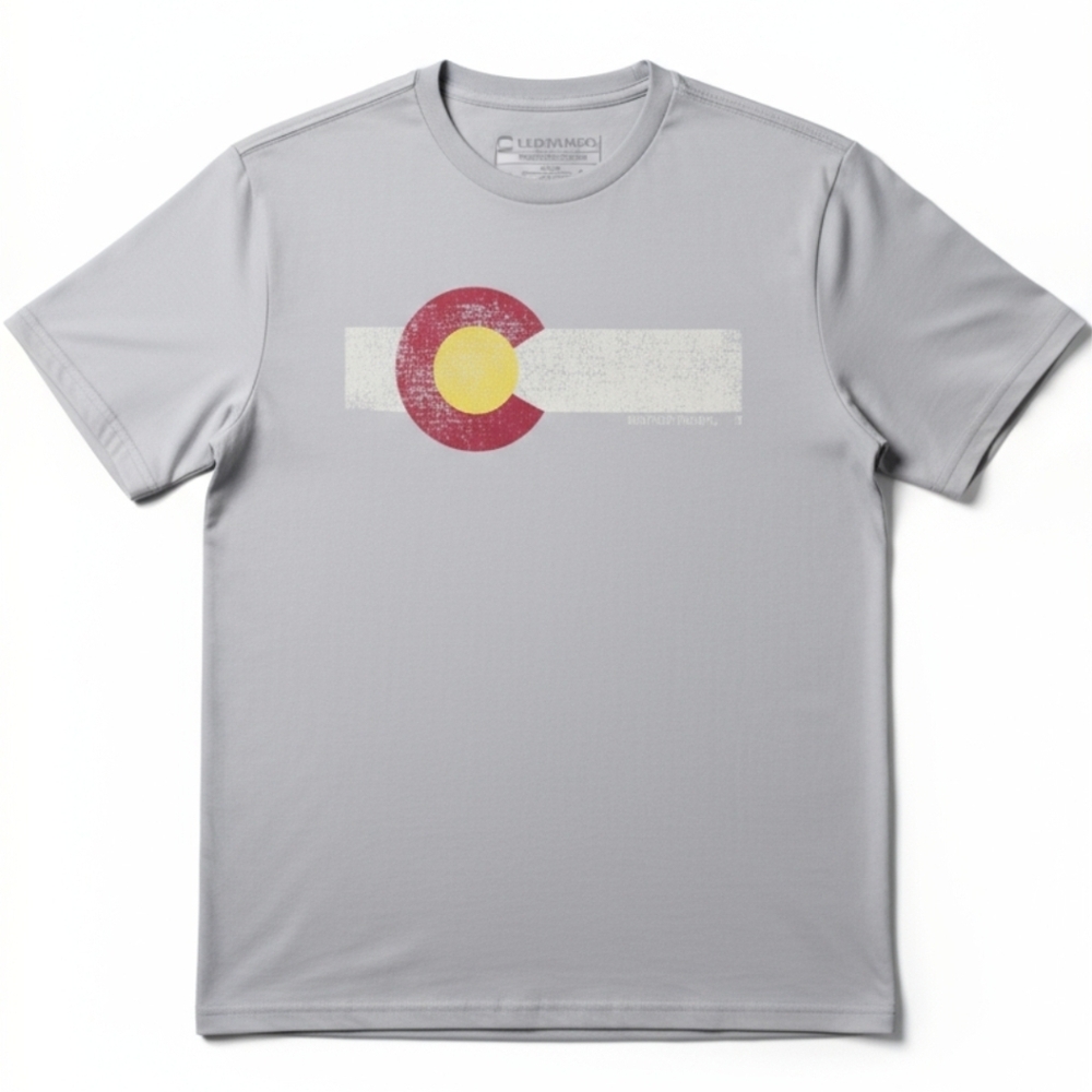 Colorado Estes Park Men’s XL White Gray Graphic Short Sleeve Tee Shirt